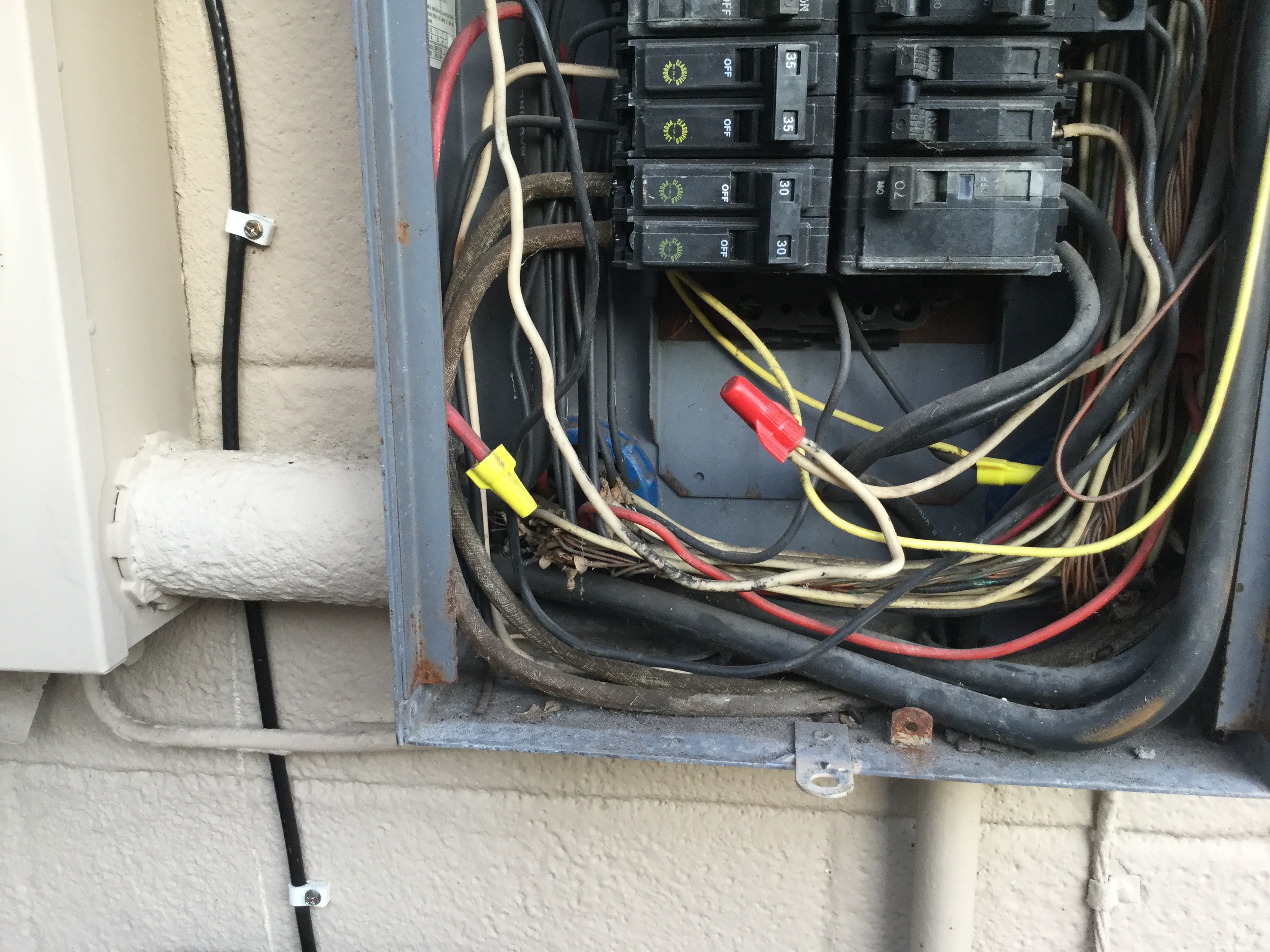 cloth wiring electrical panel - Home Check